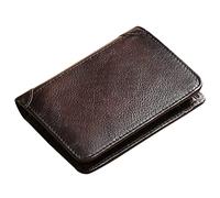 HEINSTON Mens Wallet Large Capacity Genuine Leather RFID Blocking Bifold Wallets for Men with ID Window and 15 Card Slots, Type 4 Coffee, One Size