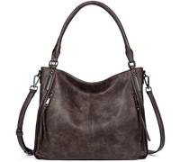 HEINSTON Purses for Women Hobo Bags Vegan Leather Large Tote Handbags with Adjustable Crossbody Shoulder Strap Brown, A4-coffee, One Size