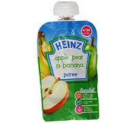 Heinz Apple/ Pear and Banana Fruit Pouch 4-36 Months 100 g (Pack of 6)