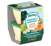 Heinz Baby Food Banana, Apricot and Cereals Immunity Support Pot 2x100g