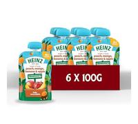 Heinz Baby Food Peach, Mango, Banana & Apple Pouch 6x100g