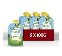 Heinz Baby Food Pear Fruit Pouch 6x100g