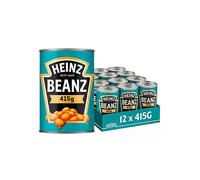 Heinz Beanz, 415 g (Pack of 12) - Vegan Baked Beans in a rich Tomato Sauce