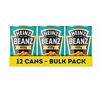 Heinz Beanz, 415 g (Pack of 12) - Vegan Baked Beans in a rich Tomato Sauce