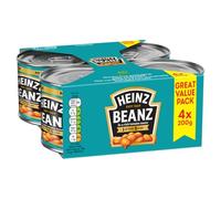 HEINZ Beanz in a Rich Tomato Sauce Great Value Pack 4 x 200g