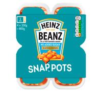Heinz Beanz No Sugar Snap Pots 4 x 200g