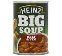 Heinz Big Soup Beef and Vegetable, 400 g (Pack of 12)