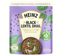 HEINZ Black Lentil Dhal with Spinach and Tomatoes - Meal for One, Made From Natural Ingredients, Source of Protein, 250gr