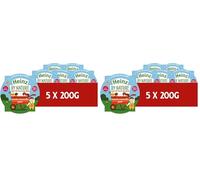 Heinz By Nature Tomato Mozzarella Pasta Baby Food Tray 12+ Months 5 x 200g (Pack of 2)