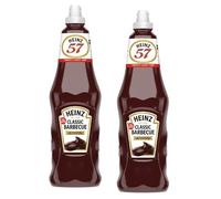 HEINZ Classic Barbecue Sauce, 1 Lt, Chef's Grip Squeezy Bottle, Flip-Top Cap, Burger Sauce Fast Food (2 PACK)