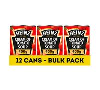 Heinz Classic Soup: Cream of Tomato Soup, 400 g (Pack of 12) - vegetarian soup with plant power