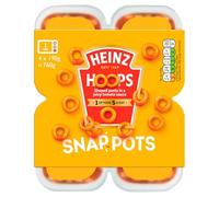 Heinz Hoops Snap Pots, 4 x 190g