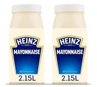 Heinz Mayonnaise 2 × 2.15 L - Classic Creamy Spread & Dip - Perfect for Sandwiches, Salads & Cooking