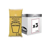 Heinz Mustard Dispenser Pouch 2.5l (3 pack)