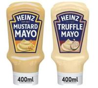 Heinz Mustard Mayo and Truffle Mayo, 400ml - (Pack of 2)