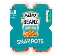 Heinz No Added Sugar Baked Beans Snap Pots 4 x 200g