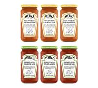Heinz Pasta Sauces Tomato Mascarpone Grana Padano Basil Bundle of 6 x 490g