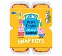 HEINZ Peppa Pig Pasta Shapes Snap Pots 4 x 190g (760g), large