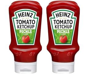 Heinz Pickle Flavour Tomato Ketchup 400 ml (Pack of 2)