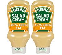 Heinz Salad Cream 30% Less Fat 605g (Pack of 2)