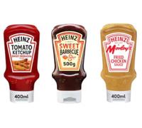 Heinz Sauce Variety Pack, Sweet Sriracha Tomato Ketchup, Sweet Barbecue, Fried Chicken Sauce - (Pack of 3)