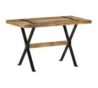 heinz small rough mango wood dining table in natural