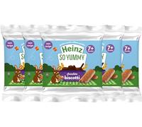 Heinz So Yummy Chocolate Biscotti Baby Food Snacks 7+ Months 6 x 60g