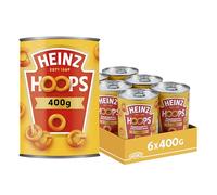 Heinz Spaghetti Hoops, 400 g (Pack of 6) - Freshly Made Pasta Hoops in a Juicy Tomato Sauce
