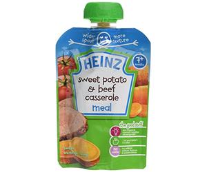 Heinz Sweet Potato and Beef Casserole Meal 130 g (Pack of 5)