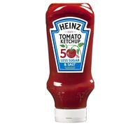 Heinz Tomato Ketchup 50% less sugar and salt,