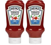 Heinz Tomato Ketchup 50% less sugar and salt, 400ml (Pack of 2)