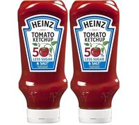 Heinz Tomato Ketchup 50% less sugar and salt, 800 ml (Pack of 2)