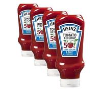 Heinz Tomato Ketchup 50% less sugar and salt, 800ml (Pack of 4)