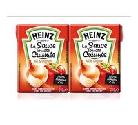 Heinz Tomato Sauce Garlic and Onions 2 x 210g Brick Set of 4
