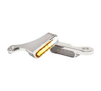 HeinzBikes Led Front Turn Signal, Chrome with position light