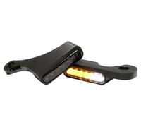 HeinzBikes LED front turn signal/position light BLACK, SOFTAIL 2015-