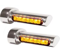 HeinzBikes Winglets Led Turn Signal REAR TURN SIG. 93- CHROME