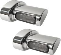 HeinzBikes Winglets Micro 3In1 LED TURN SIG. 3IN1 CHROME