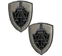 Heiorpai 2Pcs Russian Spetsnaz Alpha Group Special Forces FSB The Russia Alpha Special Forces Patch Embroidered Decorative Hook and Loop Fasteners Backing Patch