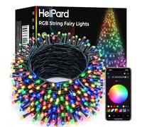 HeiPard Smart Outdoor Fairy Lights 30M 300LEDs RGB+W App Control Plug in | APP＆Removte 16 Million Scene Modes Music Sync Timer Functions Smart Christmas Light Gardens Parties Bedrooms Indoor Outdoor