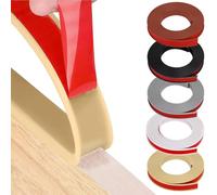 HeiPen U-Shape Furniture Edge Banding, 3m*15mm TPE Self Adhesive Rubber Edge Trim, Flexible Edge Protector for Wood Veneer Cabinet Repair Furniture Restoration (Camel, 3m*15mm)