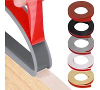 HeiPen U-Shape Furniture Edge Banding, 3m*9mm TPE Self Adhesive Rubber Edge Trim, Flexible Edge Protector for Wood Veneer Cabinet Repair Furniture Restoration (Grey, 3m*9mm)