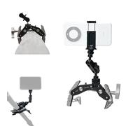 HEIPI C100 Super Clamp & MA175 Magic Arm & Phone Clip, Max Clamping 3.93"