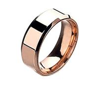 Heiress Ring steelExquisiteappointmentwomen 24 Sparkly Rings (Rose Gold, 8)