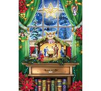 Heirloom Christmas Advent Calendar with Nativity Bible Text