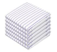 HEIRLOOM COMFORT Lavender Stripe Kitchen Towels, 5 Pack, 100% Cotton, Super Absorbent and Quick Dry, Classic Striped Towel Set, Durable Dish Cloths for Kitchen Use, Cleaning & Drying Dishes