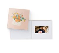 Heirloom Flower Video Book - Create Your Own Digital Greeting Card Gift with Your Memories - Anniversary, Christmas, Wedding - Plays 10 Minutes of Video and Photos