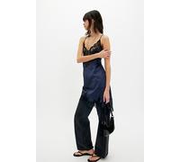 Heirloom Mini Slip Dress by Intimately at Free People in Navy Combo, Size: Medium - female