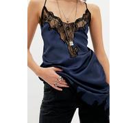 Heirloom Mini Slip Dress by Intimately at Free People in Navy Combo, Size: Small - female