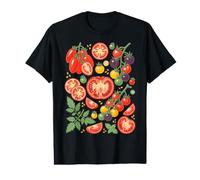 Heirloom Tomato Botanical Garden Harvest Illustration Art Value Graphic T-Shirt